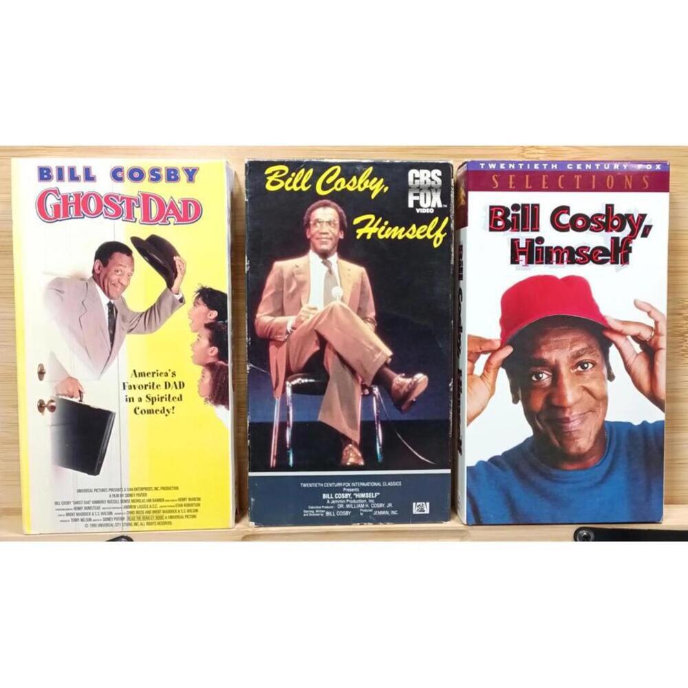 Set of 3 Vintage Bill Cosby VHS Tapes: Ghost Dad, Himself, Bill Cosby, Himself -